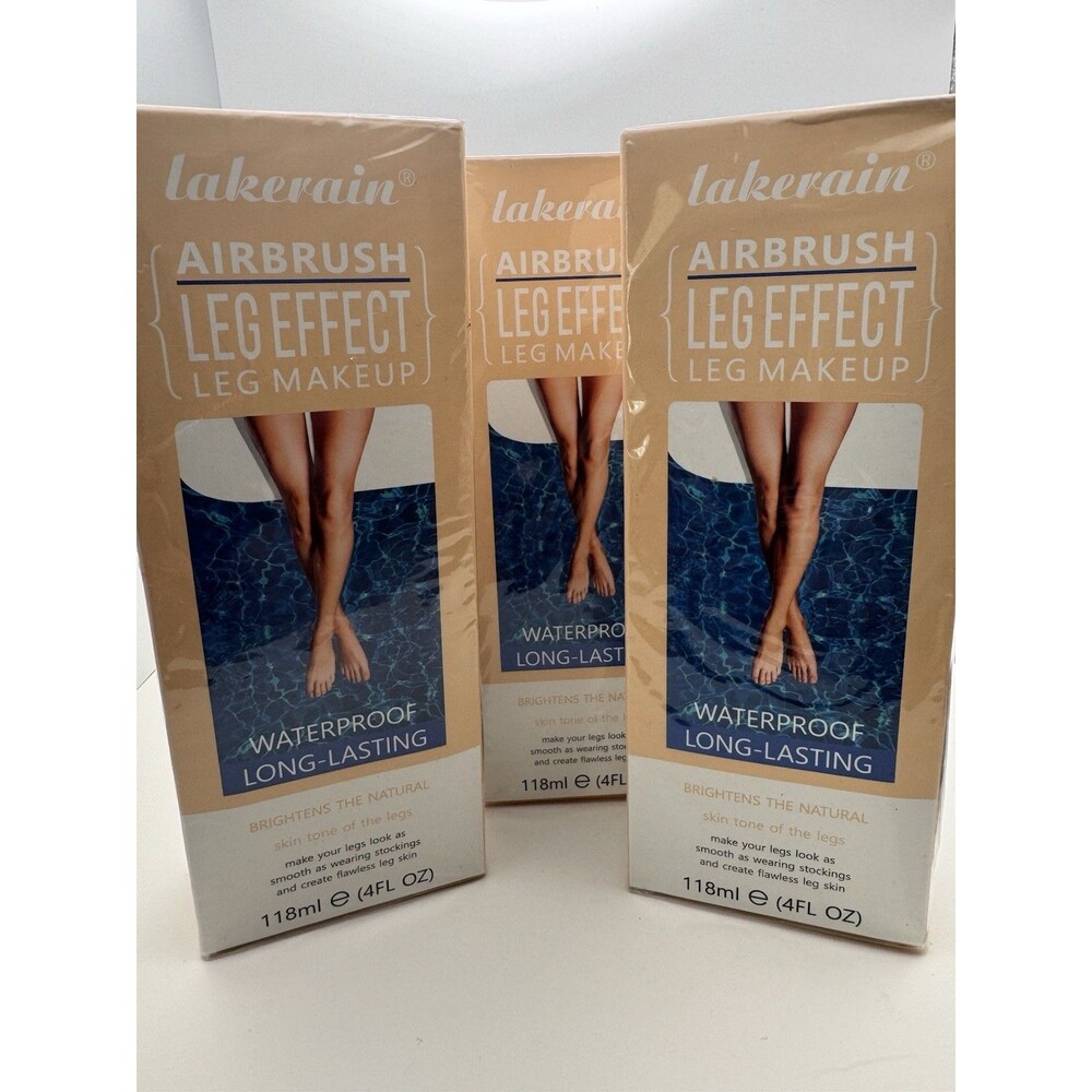 3pk Lakerain Airbrush Leg Effect Makeup 118ml New